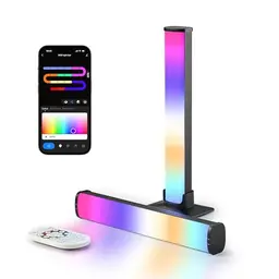 LuminexDesigns RGB LED Lightbar für TV & Gaming, 25cm, App-Steuerung, TV-Sync, Deko für Gaming-Zimmer & Geschenk