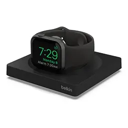 Belkin Apple Watch Ladegerät, drahtloses Ladepad mit Weckermodus, USB-C-Kabel für Series 8, 7, 6, Ultra und mehr