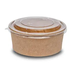 Commerline Bio Salatschale 1300ml | 150 Einweg Salatboxen mit Deckel