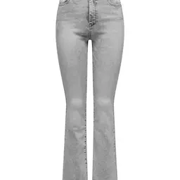 ONLY Damen Damen Jeans Flared Light Grey Denim 28W/30L