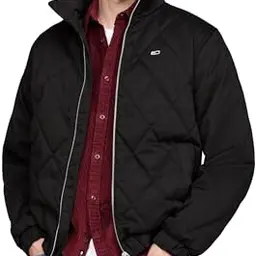 Tommy Jeans Herren Steppjacke Essential, Schwarz, Größe S