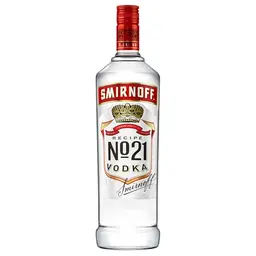 Smirnoff Red Label No.21 Vodka, 1000ml - Premium Wodka aus den USA, 37,5% vol
