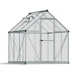 Palram Canopia Mythos 6x6 Treibhaus, 186x185cm, Aluminium, UV-beständig, für Tomaten