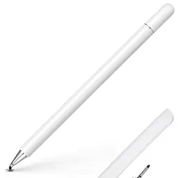 Tablet Stift für alle Tablets und Smartphones, Stylus Pen kompatibel mit iPad, iPhone, Galaxy und mehr, Weiß