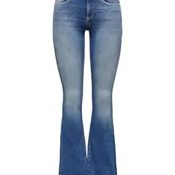 ONLY Damen Onlblush Life Mid Flared Jeans, Medium Blue, Größe L / 32L