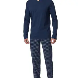 Schiesser Herren Schlafanzug lang - Nightwear Set Pyjama, Admiral