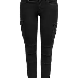 ONLY Damen ONLMISSOURI REG Cargo Hose Schwarz Größe 38