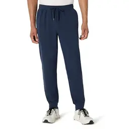 Amazon Essentials Herren Sport-Jogginghose, leicht, weich, schmal zulaufend, für Training und Fitness, Marineblau, L