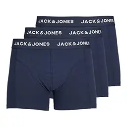 Herren Jack & Jones 3er Pack Trunks Boxershorts Basic Unterwäsche, Farben: Navy, Größe: L