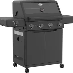 RÖSLE Gasgrill ALLFLAME Prime 4 mit 4 Brennern und 70x45 cm Grillfläche, schwarz
