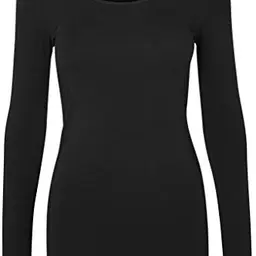 VERO MODA Damen Langarmshirt VMMAXI My LS, Größe M, Schwarz