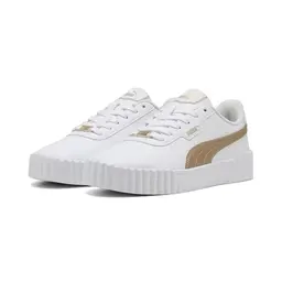 Puma Damen Carina 3.0 DayInNight Sneaker, gold-weiß, Größe 38 EU