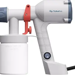 Tilswall Elektrisches Farbsprühsystem mit 600ml, 2 Düsen & 3 Mustern für Wand, Möbel & mehr – Weiß