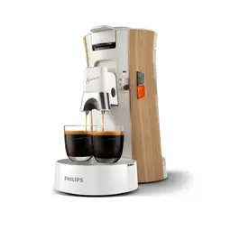 Philips Senseo Select Kaffeepadmaschine - Intensität Plus, Memo-Funktion für 3 Spezialitäten, Crema Plus, Seidenweiß