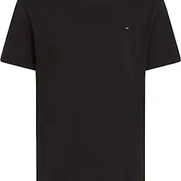 Tommy Hilfiger Jungen Kurzarm-Strickpullover, Schwarz, Größe 8 Jahre