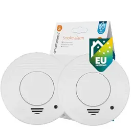 Smartwares Rauchmelder 2er-Set, optischer Sensor, TÜV geprüft, auswechselbare Batterie, Testtaste, 85 dB
