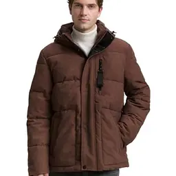Tom Tailor Herren Pufferjacke mit abnehmbarer Kapuze