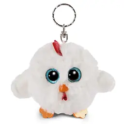 NICI Glubschis Schlüsselanhänger Henne Henlou 9 cm – Kuscheltier für Schlüsselbund & Taschen