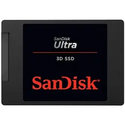 SanDisk Ultra 3D SSD 500 GB intern 2,5 Zoll, stoßbeständig, Schwarz