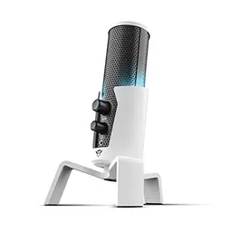 Trust Gaming GXT 258 Fyru Streaming Mikrofon für PC, Laptop, PS4/PS5 - Weiß