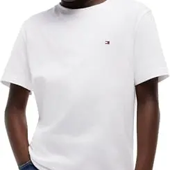 Tommy Hilfiger Jungen Essential Archive Fit T-Shirt, Weiß, 7 Jahre