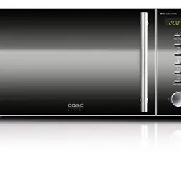 CASO M 20 Mikrowelle mit 800 Watt, 20 Liter, 8 Programmen, Edelstahl und Glasdrehteller