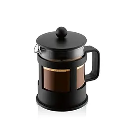 Bodum Kenya Kaffeebereiter 500ml - Manuelle French Press aus Glas und Edelstahl - Spülmaschinenfest