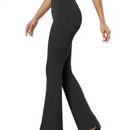 Friptspyg Damenhosen mit Taschen - Elegante, hochtaillierte, elastische Freizeithosen in Schwarz, Größe XL