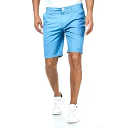 Smith & Solo Herren Chino Shorts, Baumwolle, Sommer Bermuda, Sport-Trainingshose, Blau, Größe 30