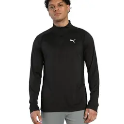 PUMA Herren 1/4 Zip Shirt, PUMA Black, 3XL