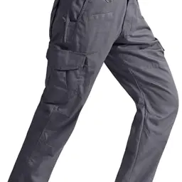 SPOSULEI Herren Cargohose Leichte Outdoor Wanderhose Dunkelgrau 34Wx34L