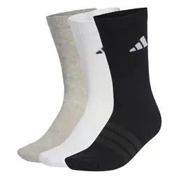 adidas CUSHIONED SPORTSWEAR CREW SOCKS 3er Pack - Grau/Weiß/Schwarz, 37-40