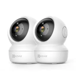 EZVIZ 1080P WLAN IP Kamera mit Zwei-Wege-Audio und Nachtsicht - Schwenkbare Innenkamera für Haustiere und Babys, 2er Set