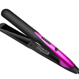 2in1 Glätteisen und Lockenstab, Keramik Haarglätter mit LCD-Anzeige und 5 Temperaturstufen