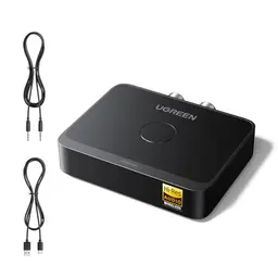 UGREEN Bluetooth 6.0 Adapter für Hi-Res Audio, Aux Bluetooth Empfänger für Stereoanlagen und Autoradios