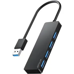 ANYPLUS 4-Port USB Hub 3.0 - Tragbarer Mini USB Splitter für Desktop und Laptop