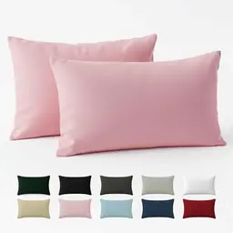 Kissenbezug 40 x 80 cm (2er-Set) - Rosa - Oeko-Tex Zertifiziert - Dreamzie