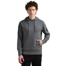 Calvin Klein Herren Hoodie Badge mit Kapuze, Grau, 3XL