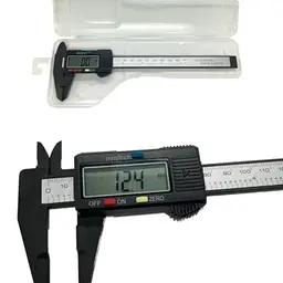 jj-shop24 Digitaler Messschieber, 0-150 mm, Digitales LCD Display, für Außen-, Tiefen- und Schrittmessung