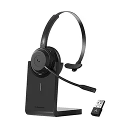 Avantree Alto Solo Bluetooth 5.1 kabelloses Headset mit Mikrofon, USB-Adapter & Stummschalter für PC und Handy