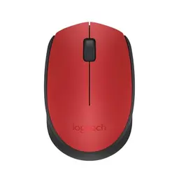 Logitech M171 Kabellose Maus - 2.4 GHz, 12 Monate Akku, für Links- und Rechtshänder, Rot
