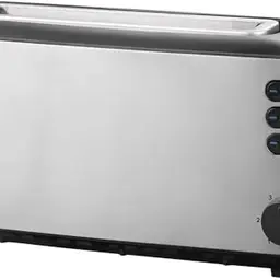 SEVERIN Automatik-Langschlitztoaster mit Brötchenaufsatz, 1.000 W, Edelstahl, AT 2515