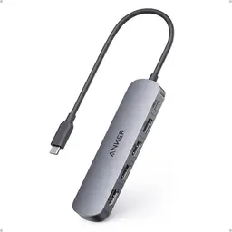 Anker USB C Hub (5-in-1) mit 4K HDMI und 100W Power Delivery, kompakt für MacBook und Dell XPS