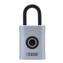 ABUS Touch 57/45 Fingerabdruck-Schloss - schlüsselloses wetterfestes Vorhängeschloss, Silber, 45mm