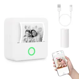 Tragbarer Mini Drucker für iOS und Android - Wireless Fotodrucker für Studium und Geschenke