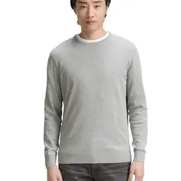 TOM TAILOR Herren Basic Crewneck Pullover