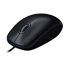 Logitech M90 Kabelmaus, 1000 DPI, USB, 3 Tasten, für Links- und Rechtshänder, Grau