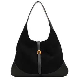Suweir Damen Handtasche Schwarz - Großzügige Wildleder Hobo Tote Bag für Alltag und Reisen