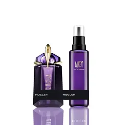 MUGLER Alien Eau de Parfum für Damen, 60 ml + Nachfüllung 100 ml - Amberartig, holzig und blumig