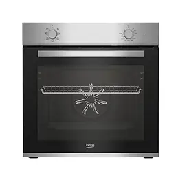 Beko BBIE12000X b100 Einbaubackofen, 66 l, Multifunktionsofen mit 5 Heizarten, Edelstahl